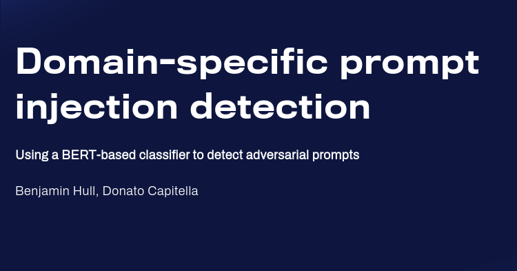Domain-specific prompt injection detection